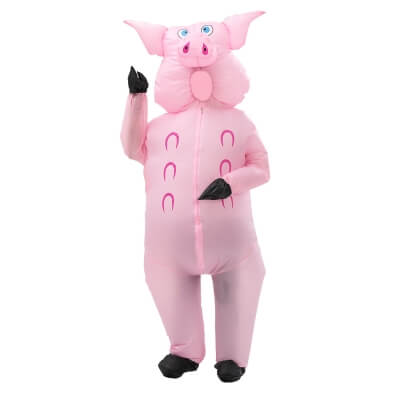 Надувной карнавальный костюм Свинка-4